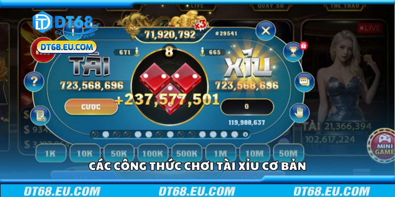 Khám phá các công thức chơi tài xỉu cơ bản