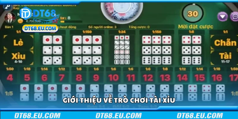 Khái quát về trò chơi tài xỉu